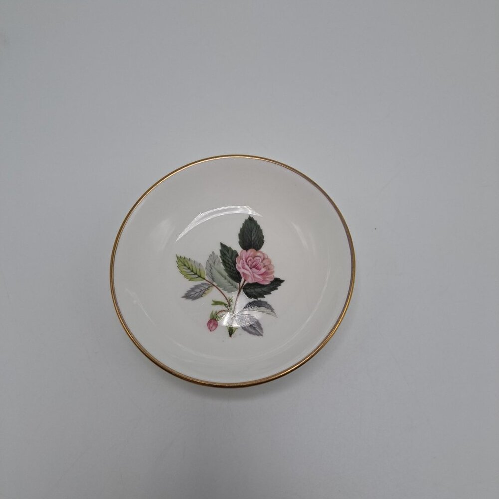 Wedgwood Tea Bag Dish Bone China Hathaway Rose